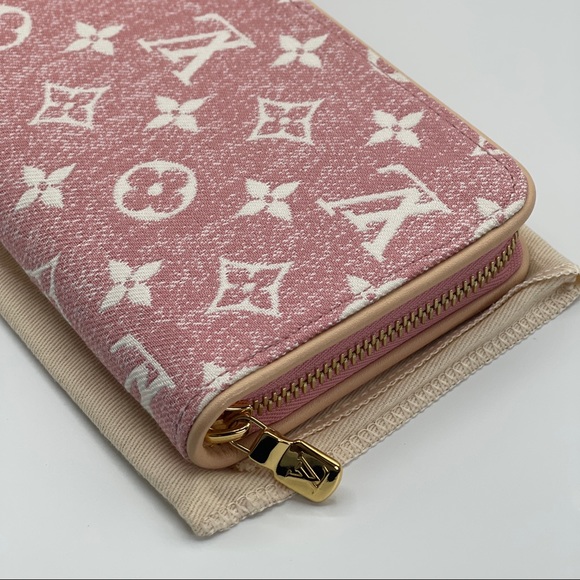 Louis Vuitton Jacquard Denim Monogram Long Round Zippy Wallet Limited Edition - Picture 7 of 16